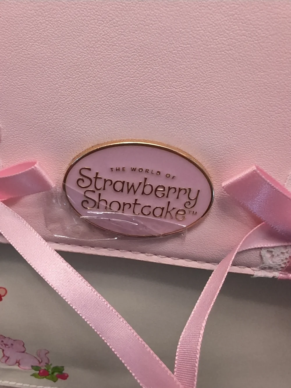 NWOT Strawberry Shortcake Pink Lace Strawberries And Bows Mini Backpack